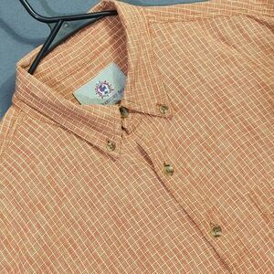 The Territory Ahead Shirt Men's LT Tall Orange Cotton Long Sleeve Button Down